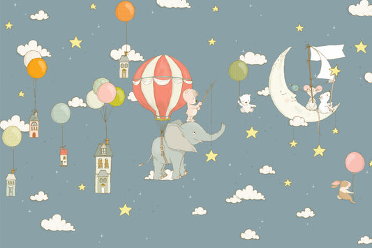 Dreamy Sky Friends Wall Mural -2759471