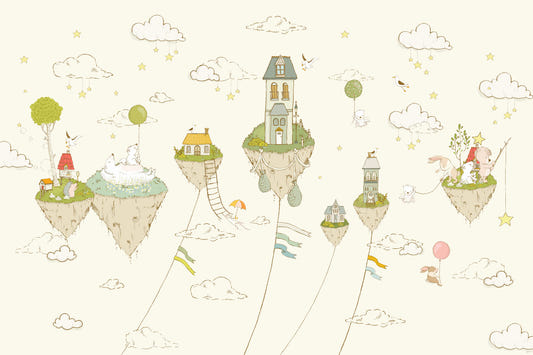 Fresque murale Floating Dreamland Homes -2759478