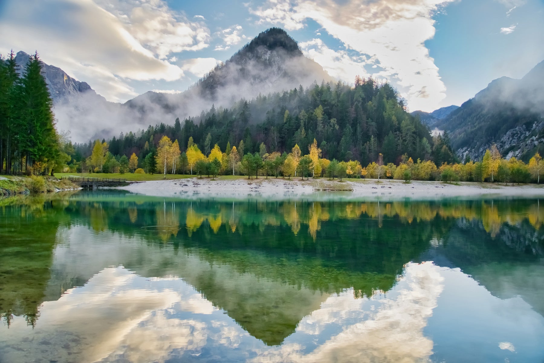 Alpine Reflection Wall Mural -2423008 in your room — zoomed