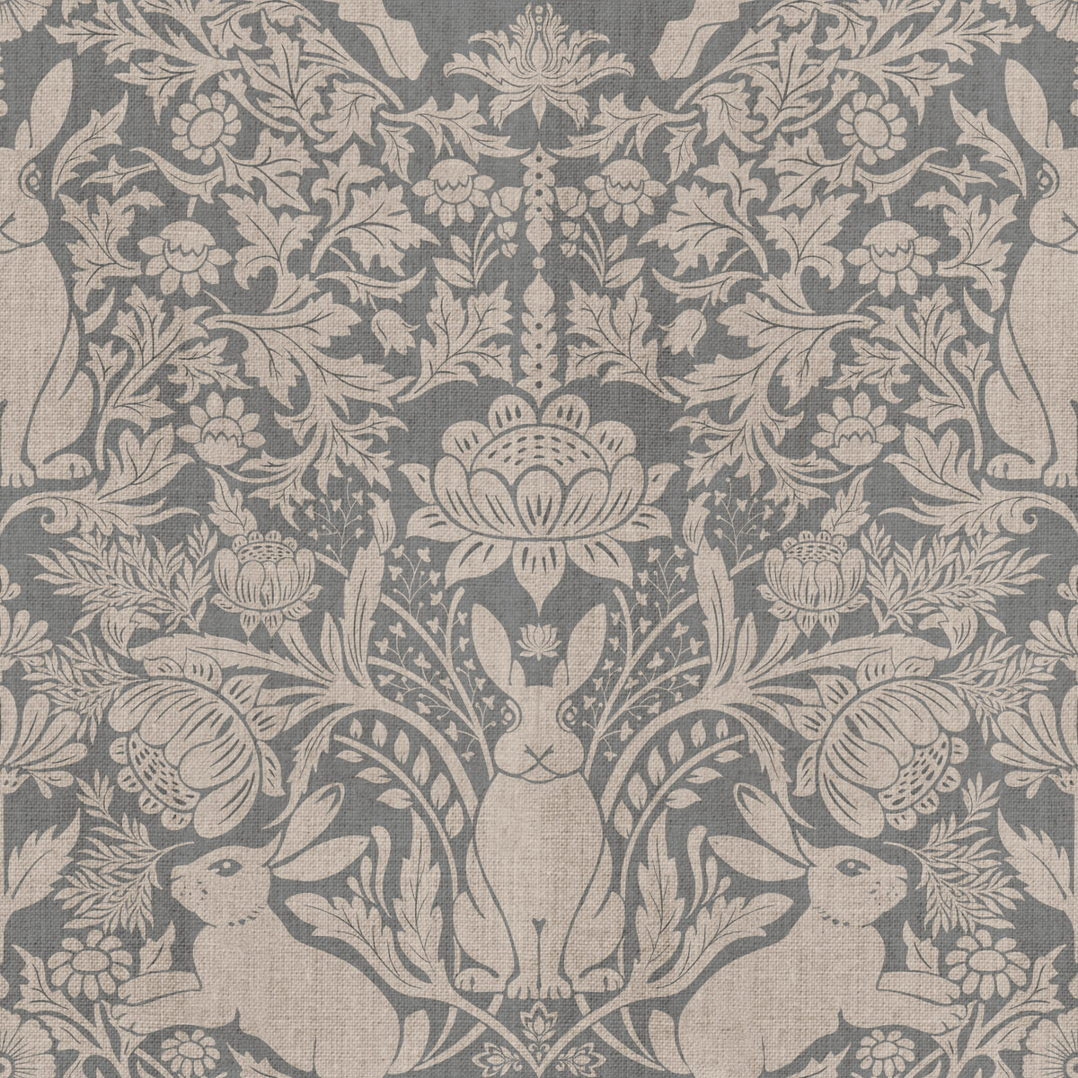 Papier peint damassé Bunny Bloom in your room
