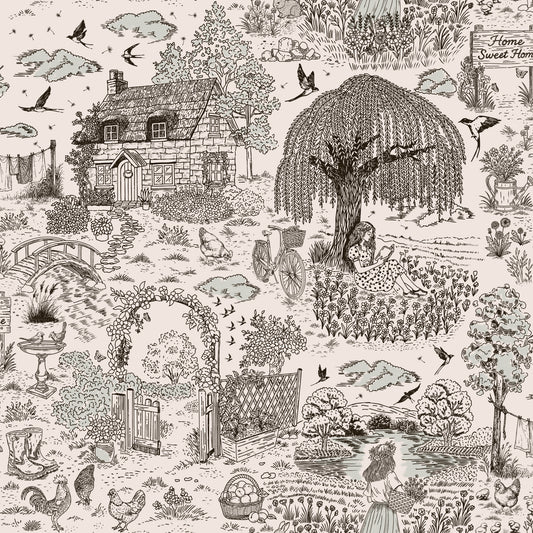 Papier peint Croquis de campagne