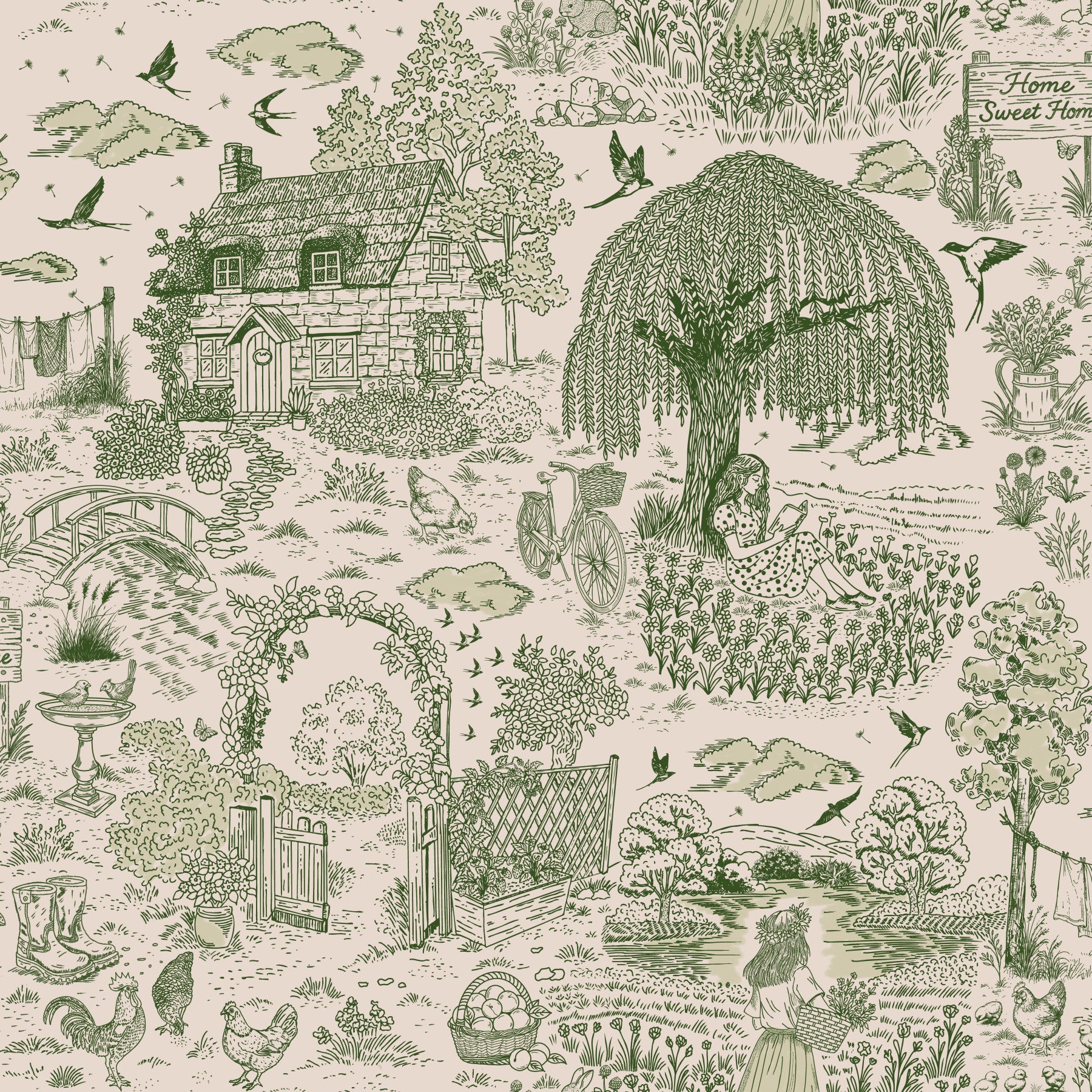 Cottagecore Dreams Wallpaper⁠