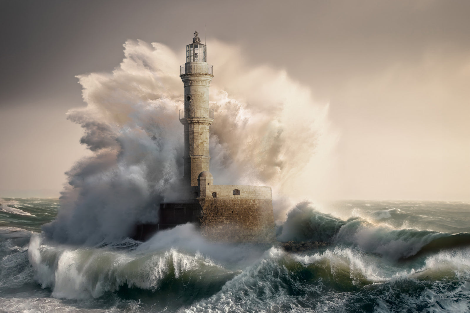 Fresque murale Tempête du Phare -2570291