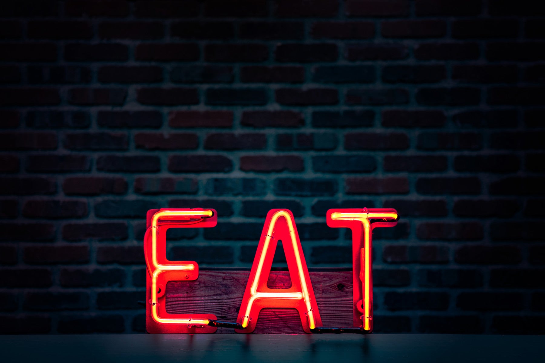 Eat Neon Sign Wall Mural -2226250