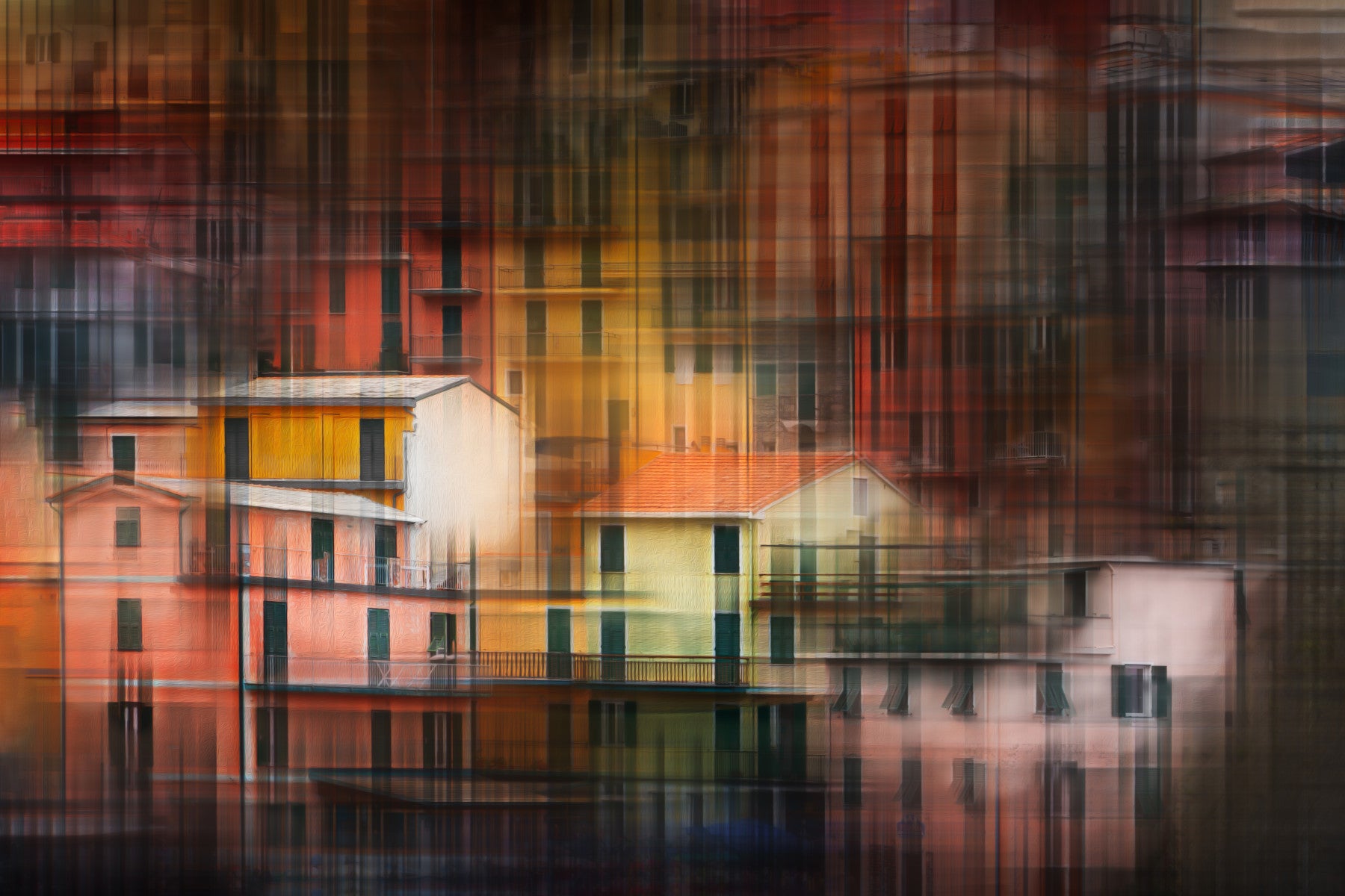 Abstract Cityscape Wall Mural -2405147 in your room — zoomed