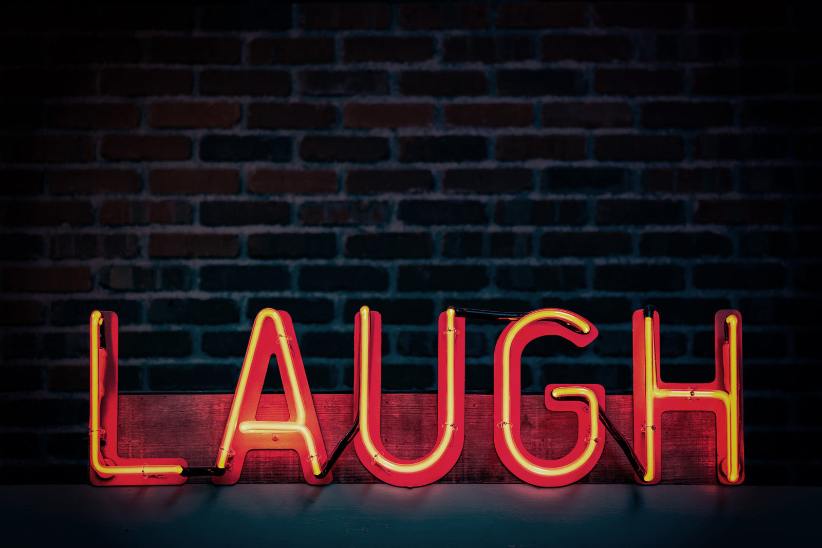 Laugh Neon Glow Wall Mural -2226251