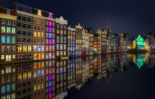 Amsterdam Nights: City Lights Wall Mural -2268523
