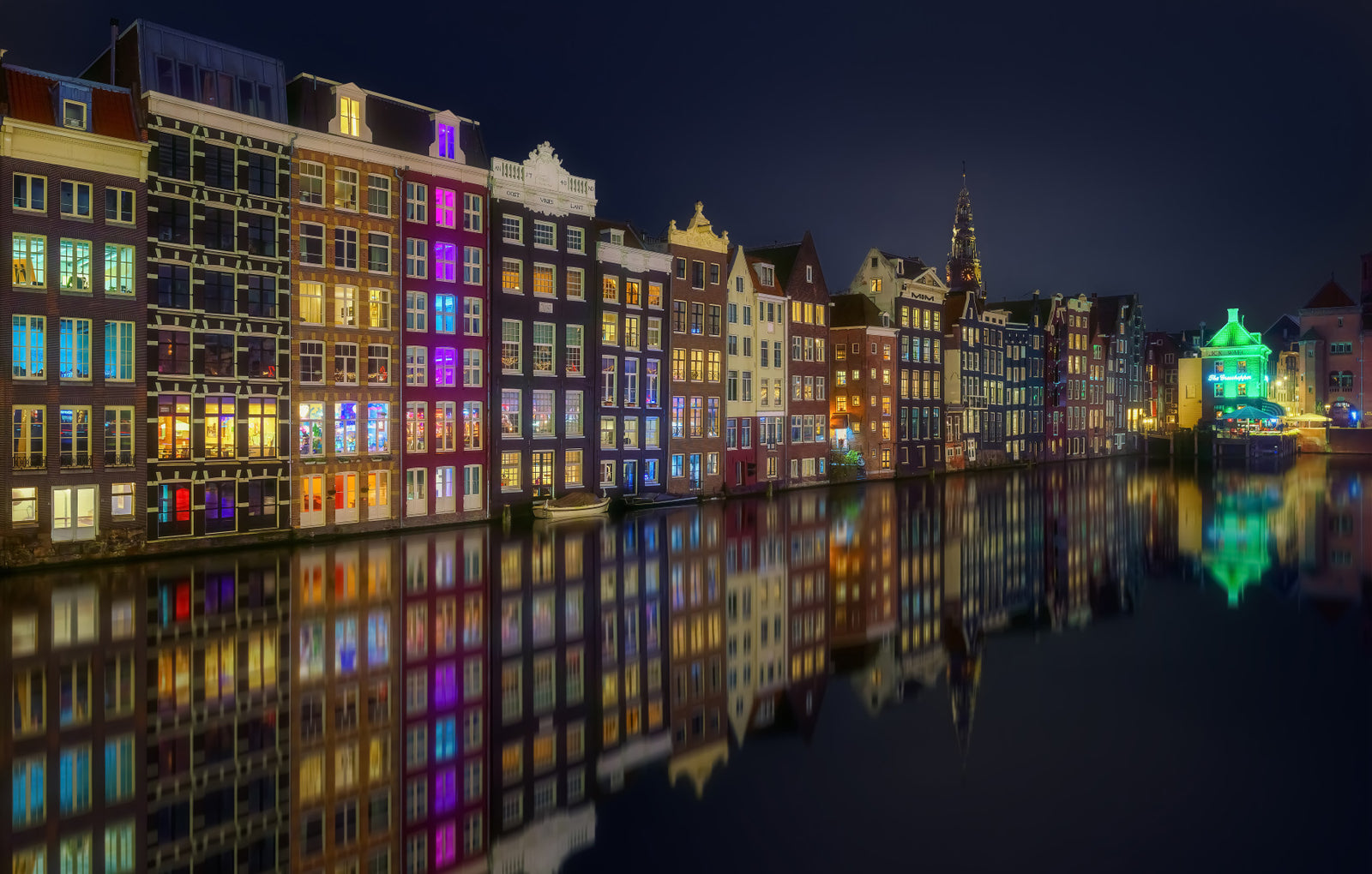 Amsterdam Nights: City Lights Wall Mural -2268523