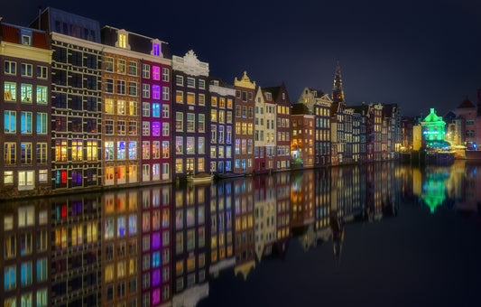 Amsterdam Nights: City Lights Wall Mural -2268523