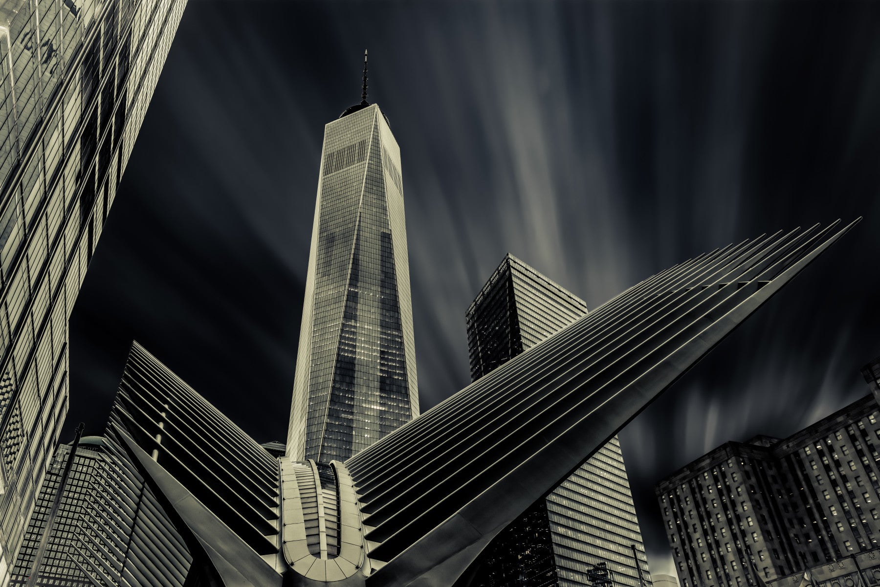 NYC Architectural Drama Wall Mural -2224557