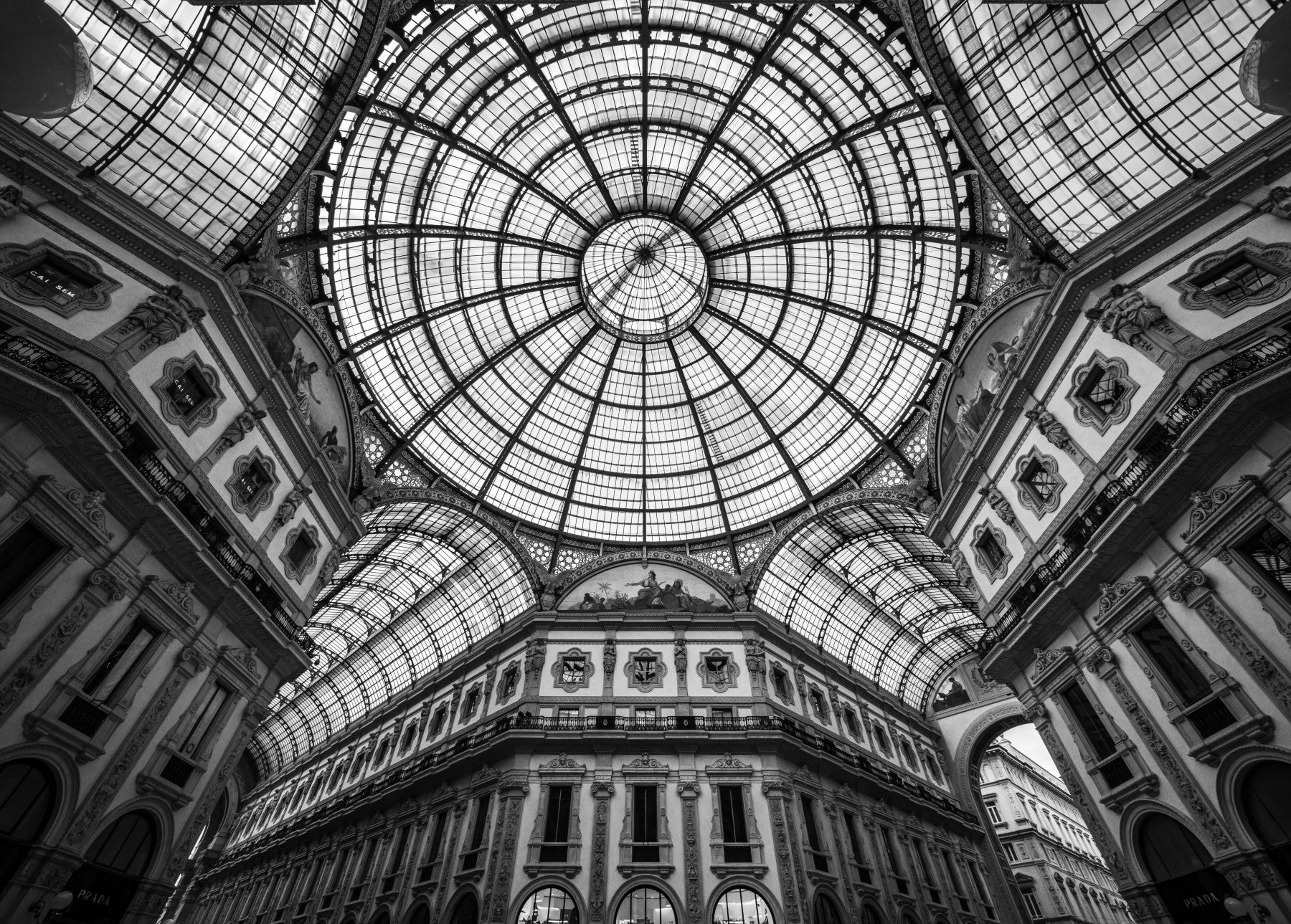 Fototapet cu viziunea boltită a orașului Milano - 2346146