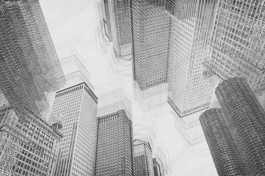 Cityscape Sketch Wall Mural -2337342