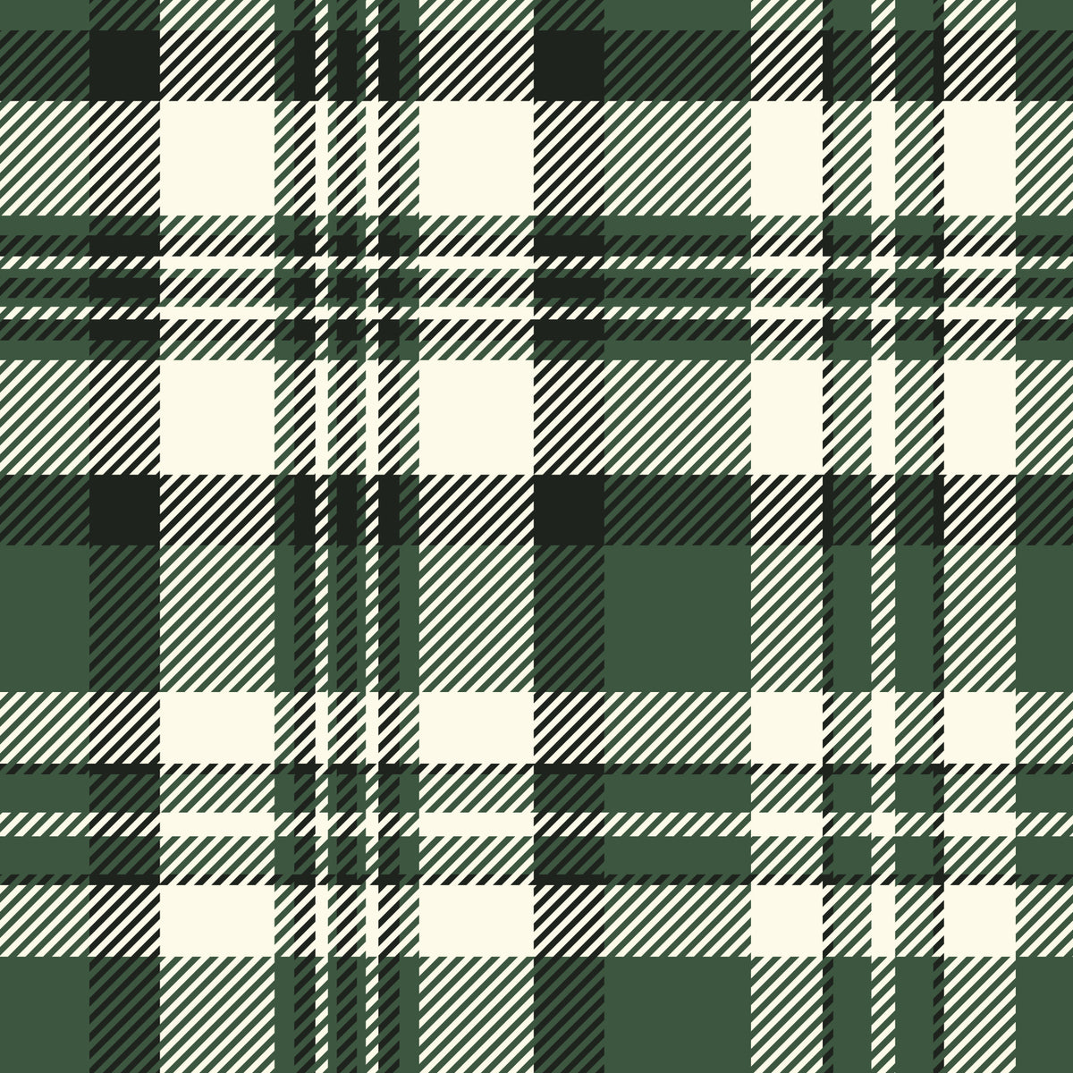 Modern Green Plaid Wallpaper⁠ in your room