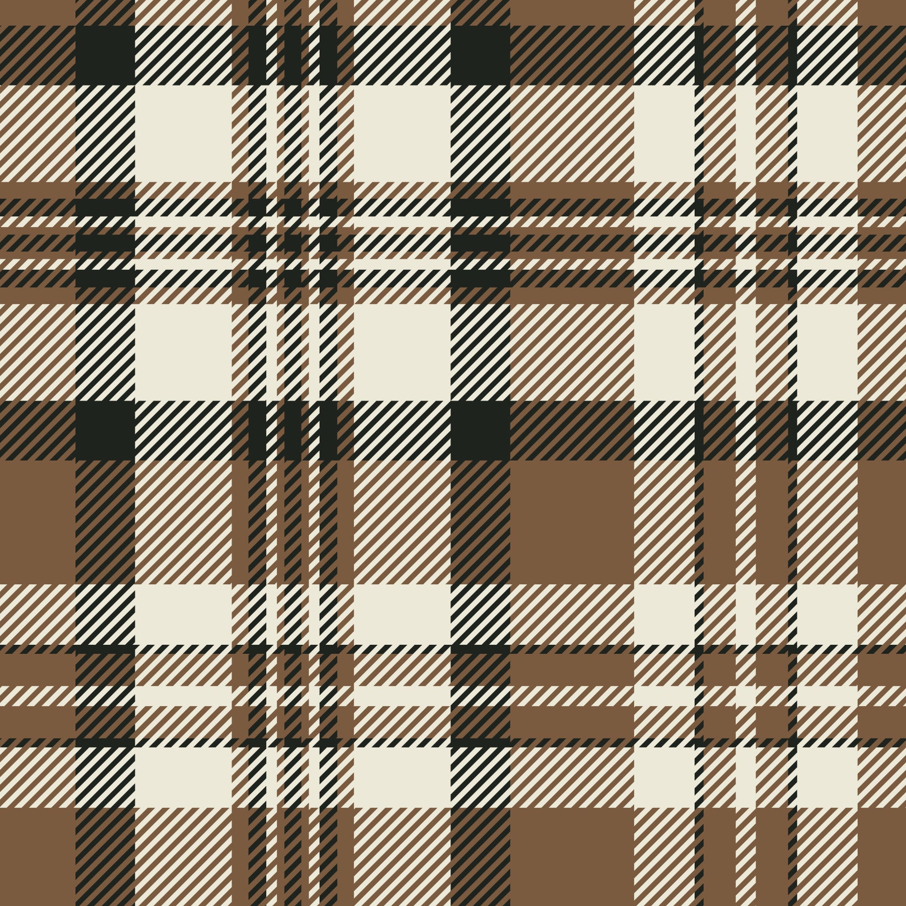 Earthy Plaid Wallpaper⁠ in your room — zoomed