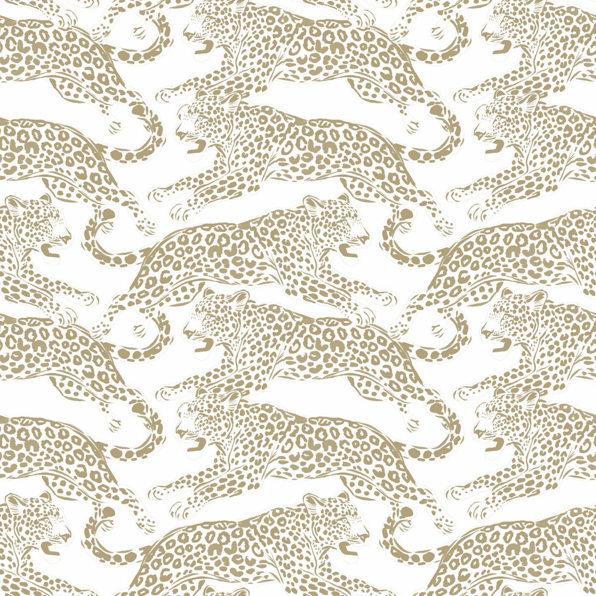 Papier peint Léopard Doré Dash in your room — zoomed