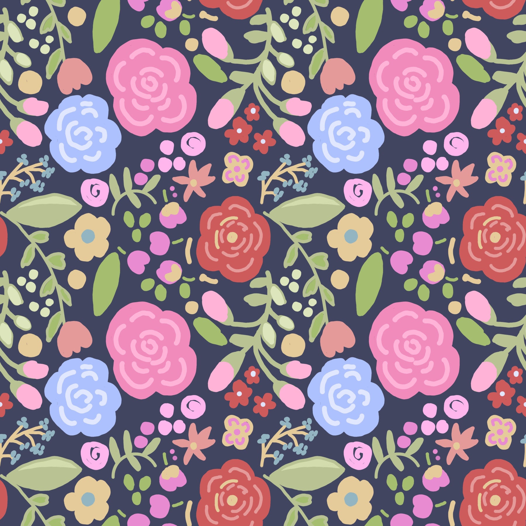 Charming Bloomscape spring bloom flowers Wallpaper⁠