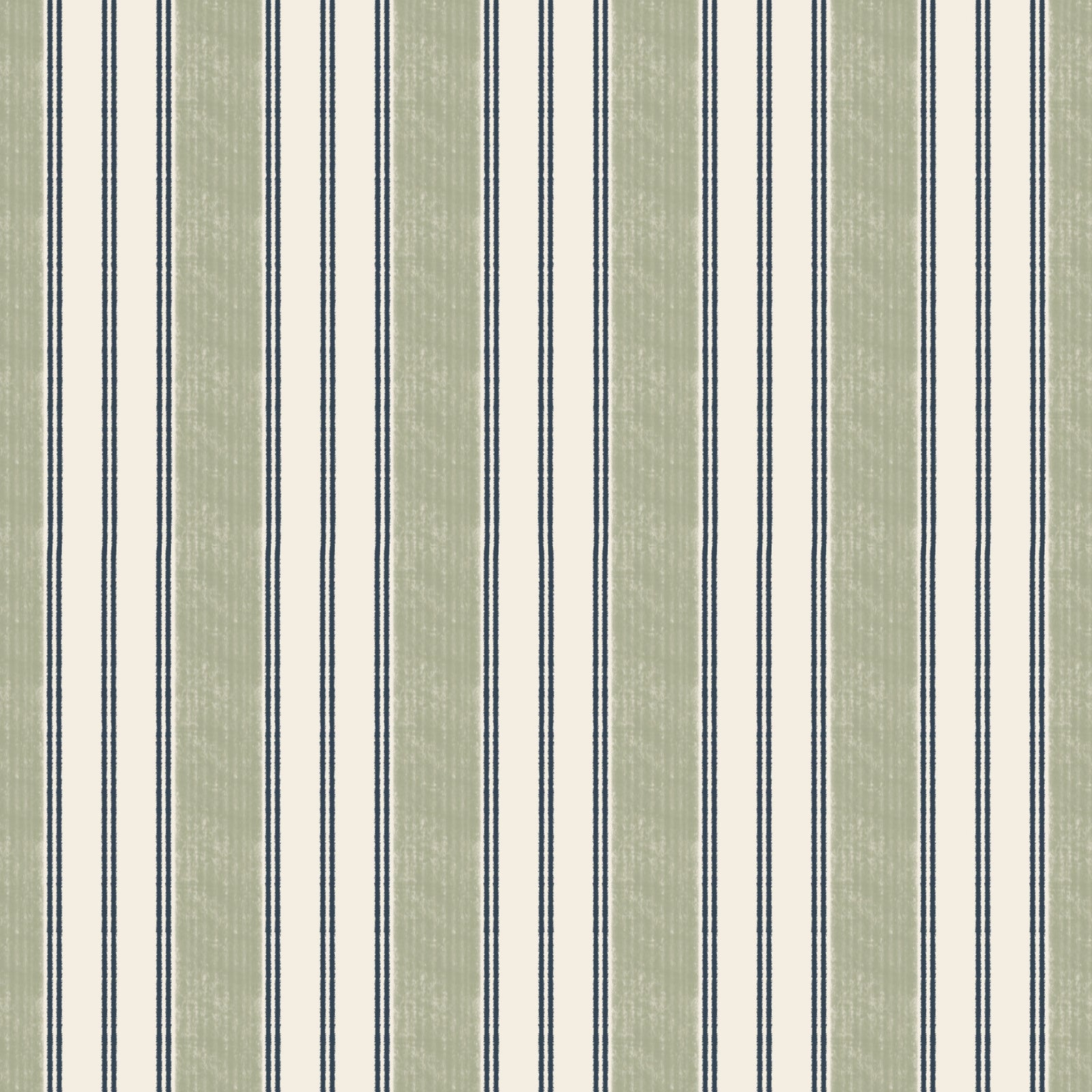 Papier peint à rayures à chevrons Grandmillenial preppy vert