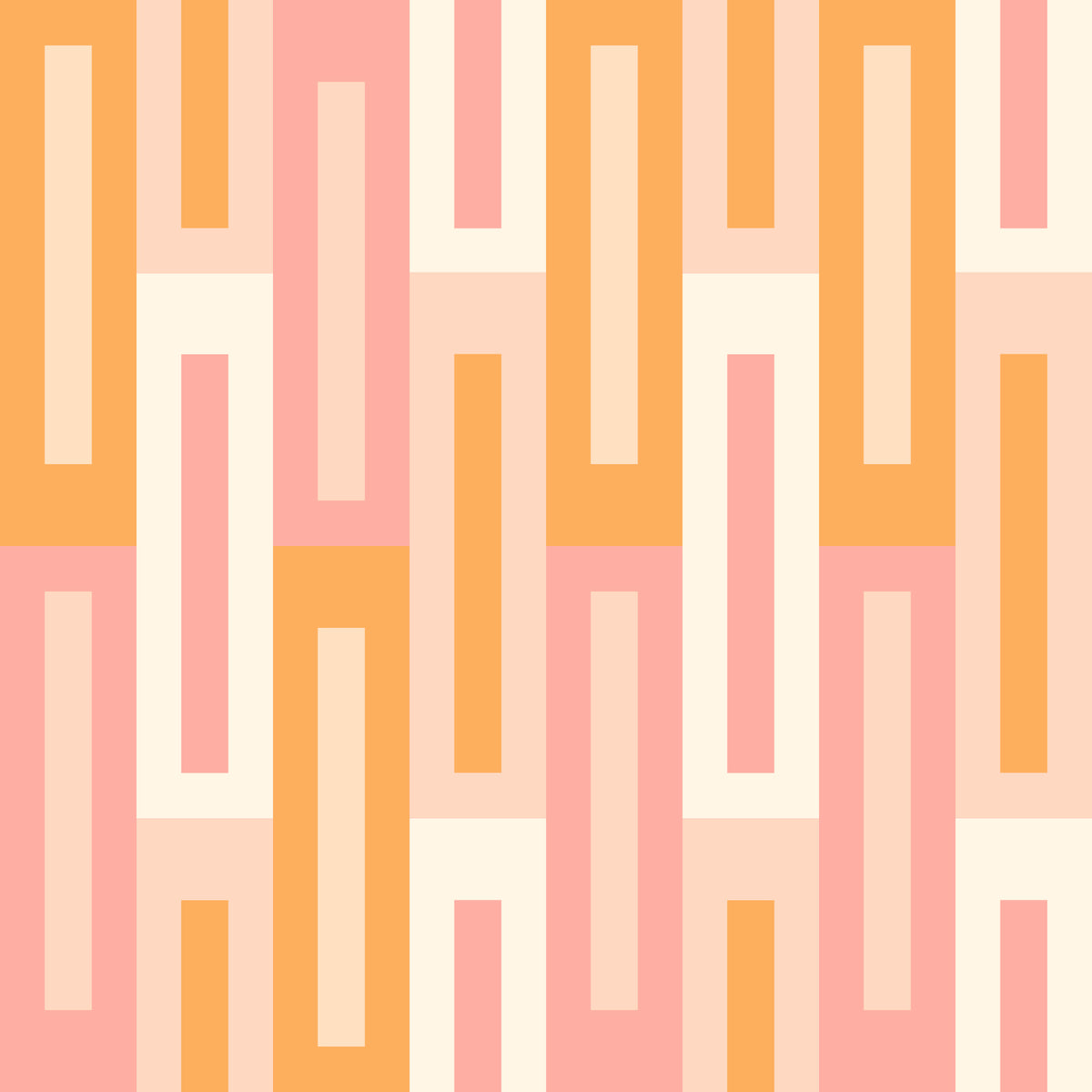 Retro Peach Maze Wallpaper⁠ in your room