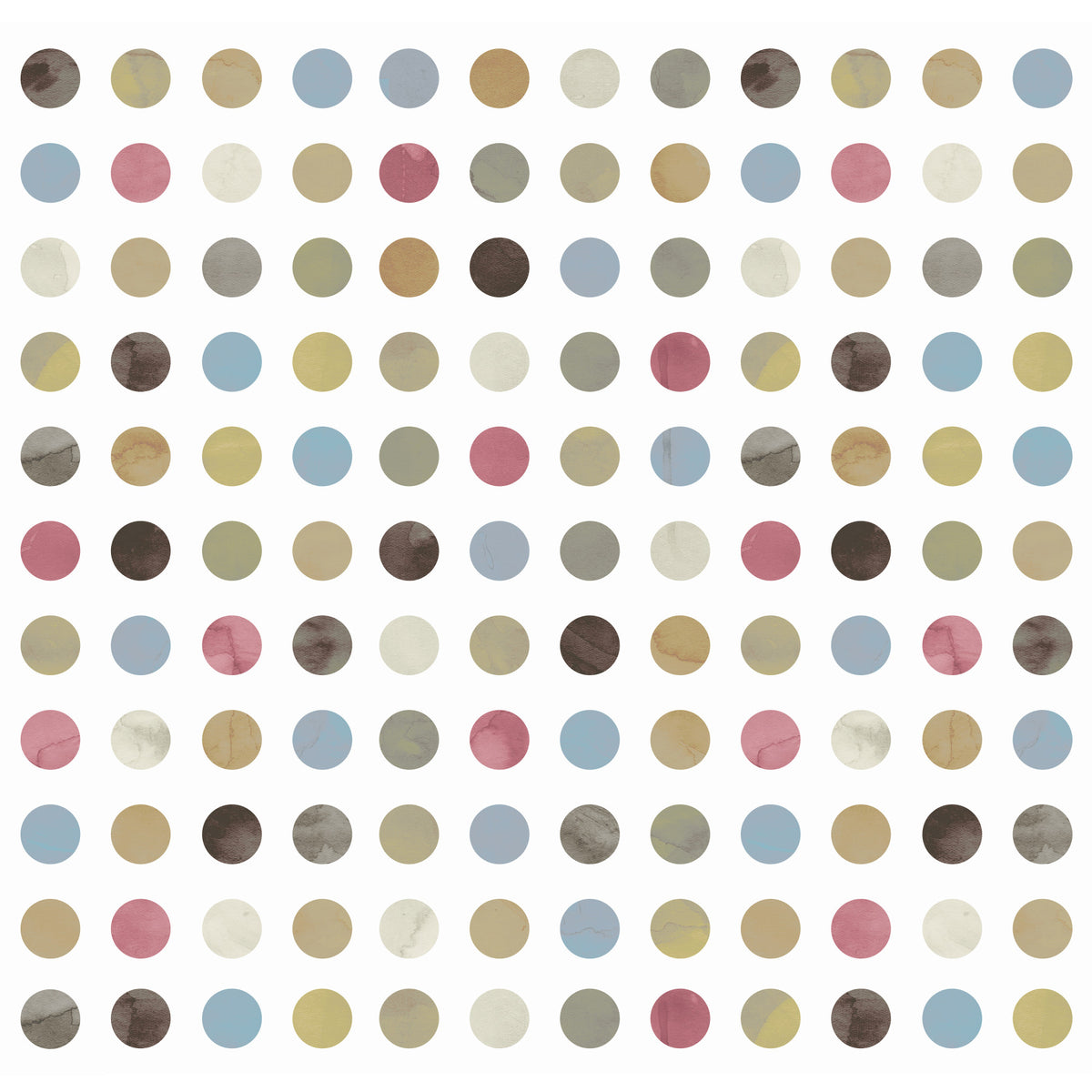 Winter Pastel Dot Delight Wall Mural in your room