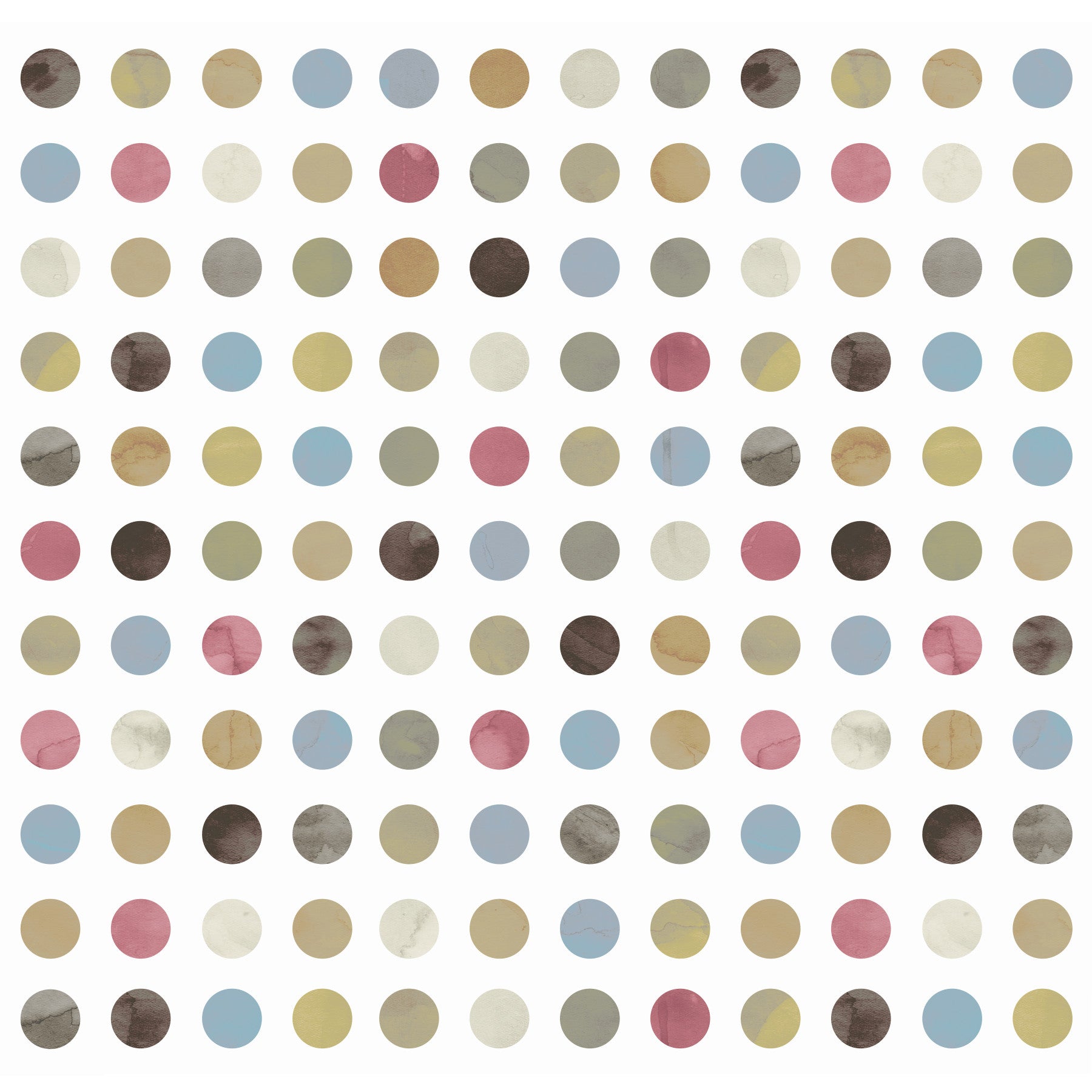 Winter Pastel Dot Delight Wall Mural