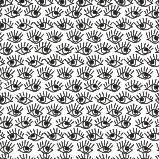 Papier peint mural Yeux Fixes Monochromes