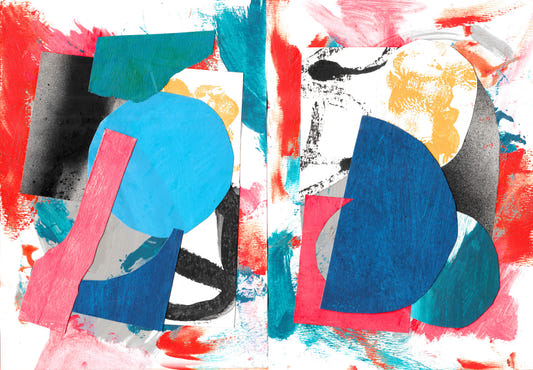 Fresque murale Collage Chaos
