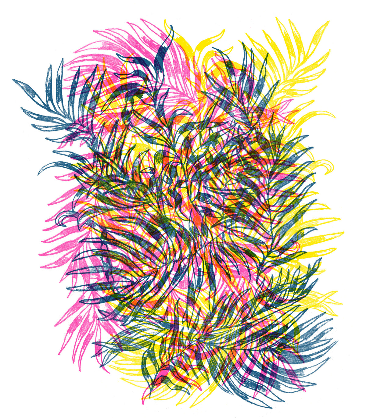 Electric Jungle Wall Mural in your room