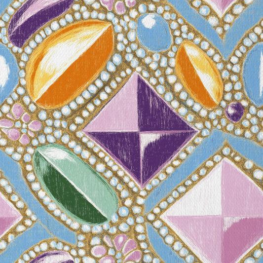 Royal Gemstones Pink Pastel Wallpaper⁠