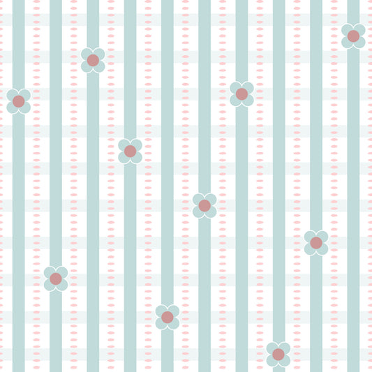 Daisy Stripes Wallpaper⁠