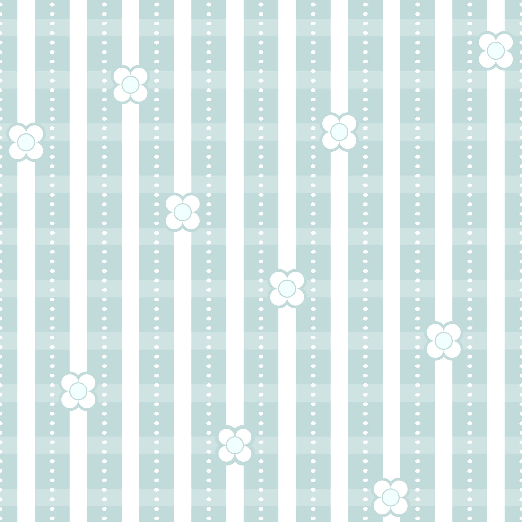 Floral Stripe Serenity Wallpaper⁠