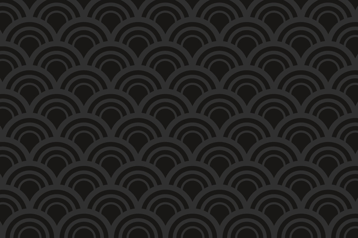 Black Charcoal Waves Wall Mural in your room