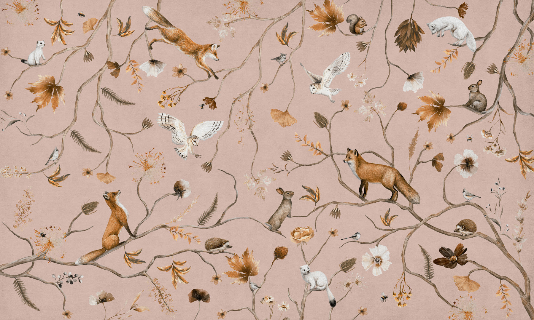 Forest Friends Fable Wall Mural