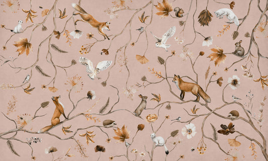 Forest Friends Fable Wall Mural