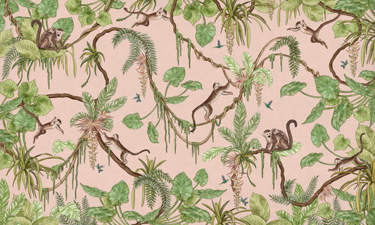 Affiche murale Monkey Business in Paradise