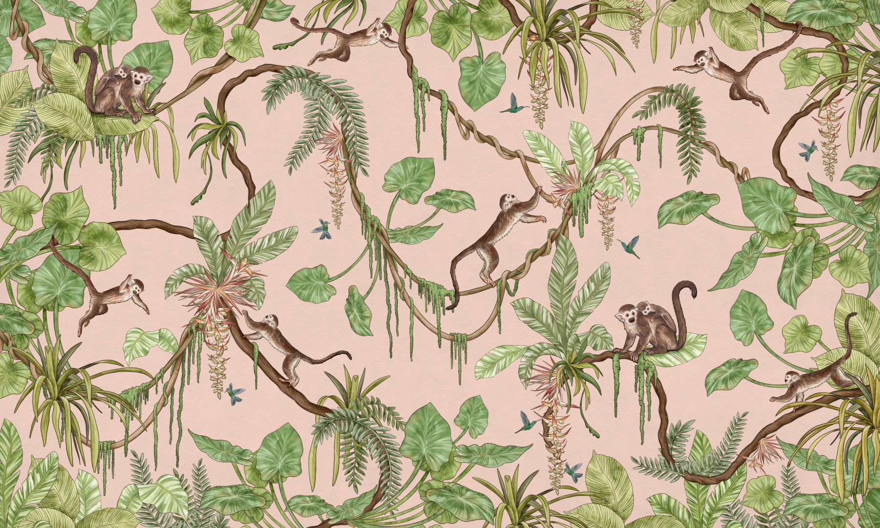 Affiche murale Monkey Business in Paradise in your room — zoomed