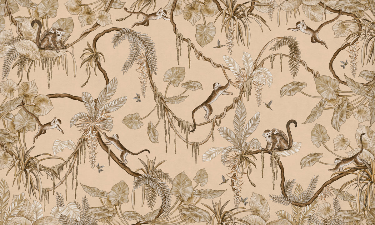 Fresque murale Jungle Escapade in your room — zoomed
