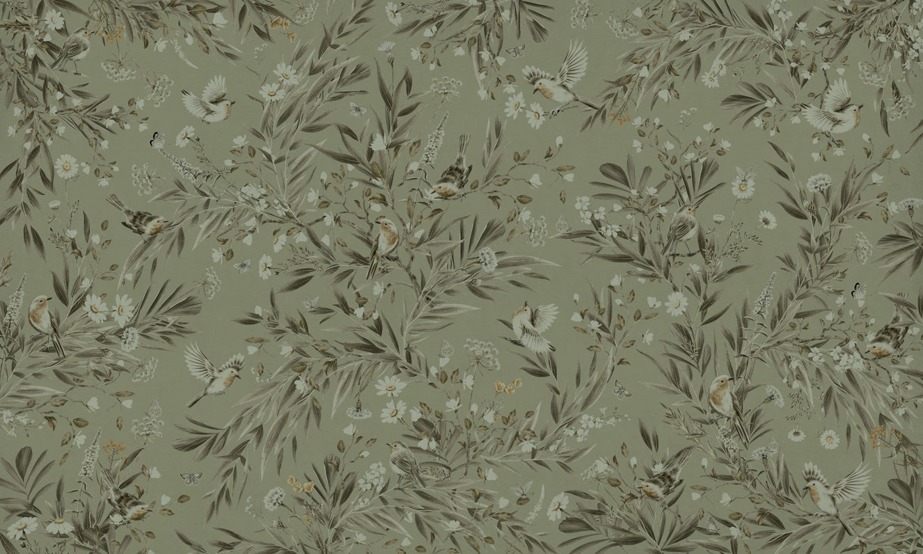 Botanica Avairy :  Nature Inspired Wall Mural