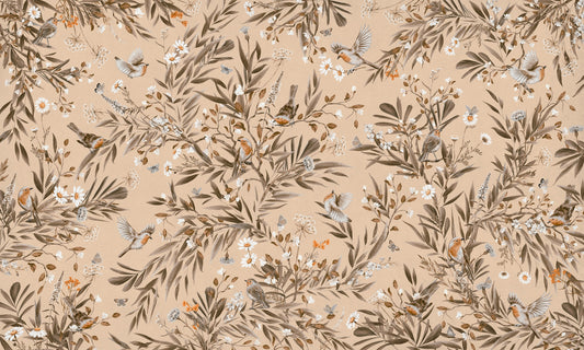 Botanical Birdsong Wall Mural