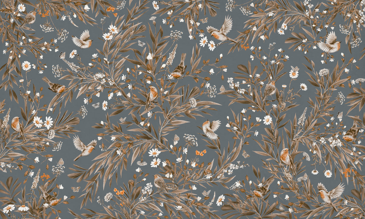 Birds & Blooms Harmony Wall Mural