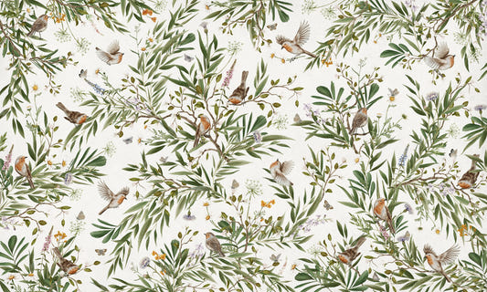 Botanical Aviary Wall Mural