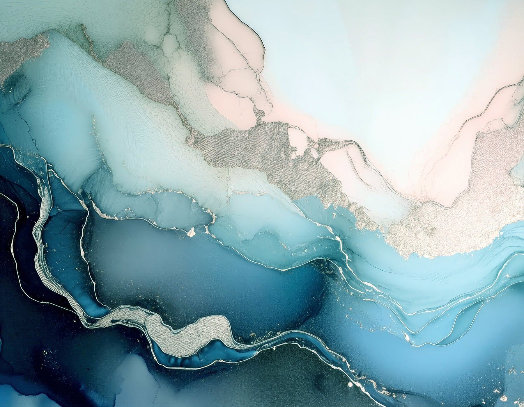 Fresque murale Mystic Mineral Layers in your room — zoomed