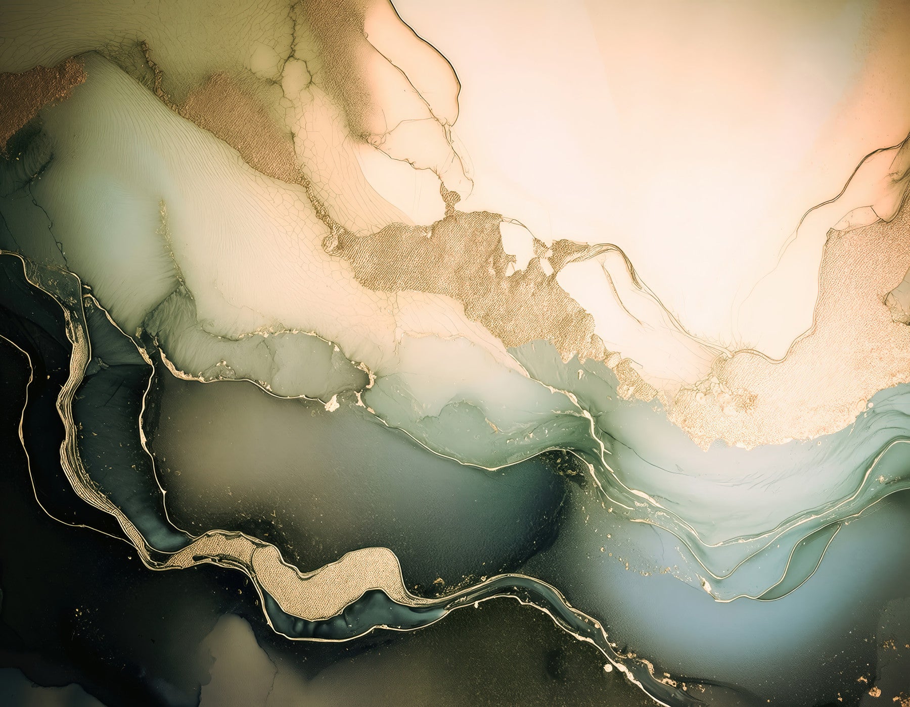 Dreamy Mineral Layers  Wall Mural