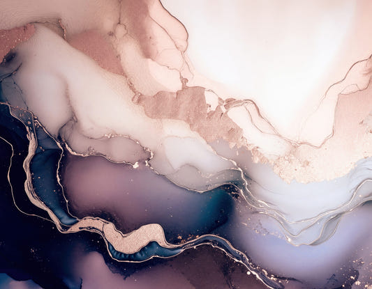 Soft Mineral Hues Purple Wall Mural