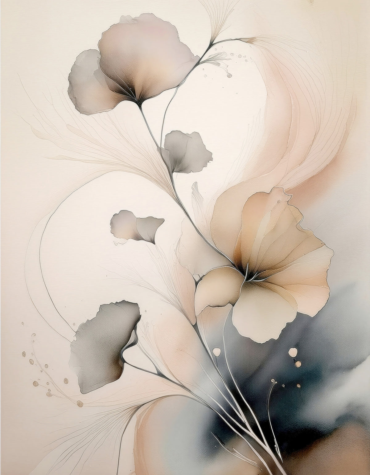 Whispers of Bloom Wall Mural
