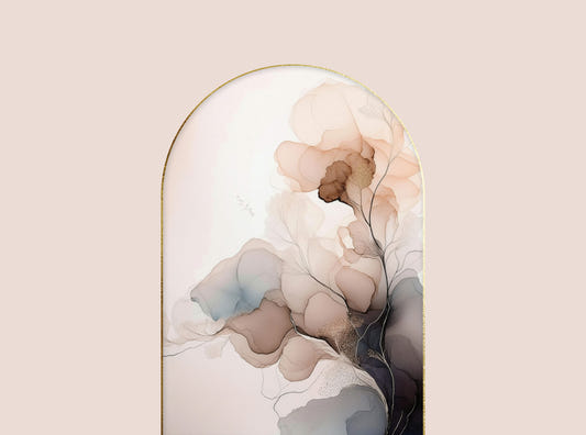 Delicate Floral Mist Wall Mural