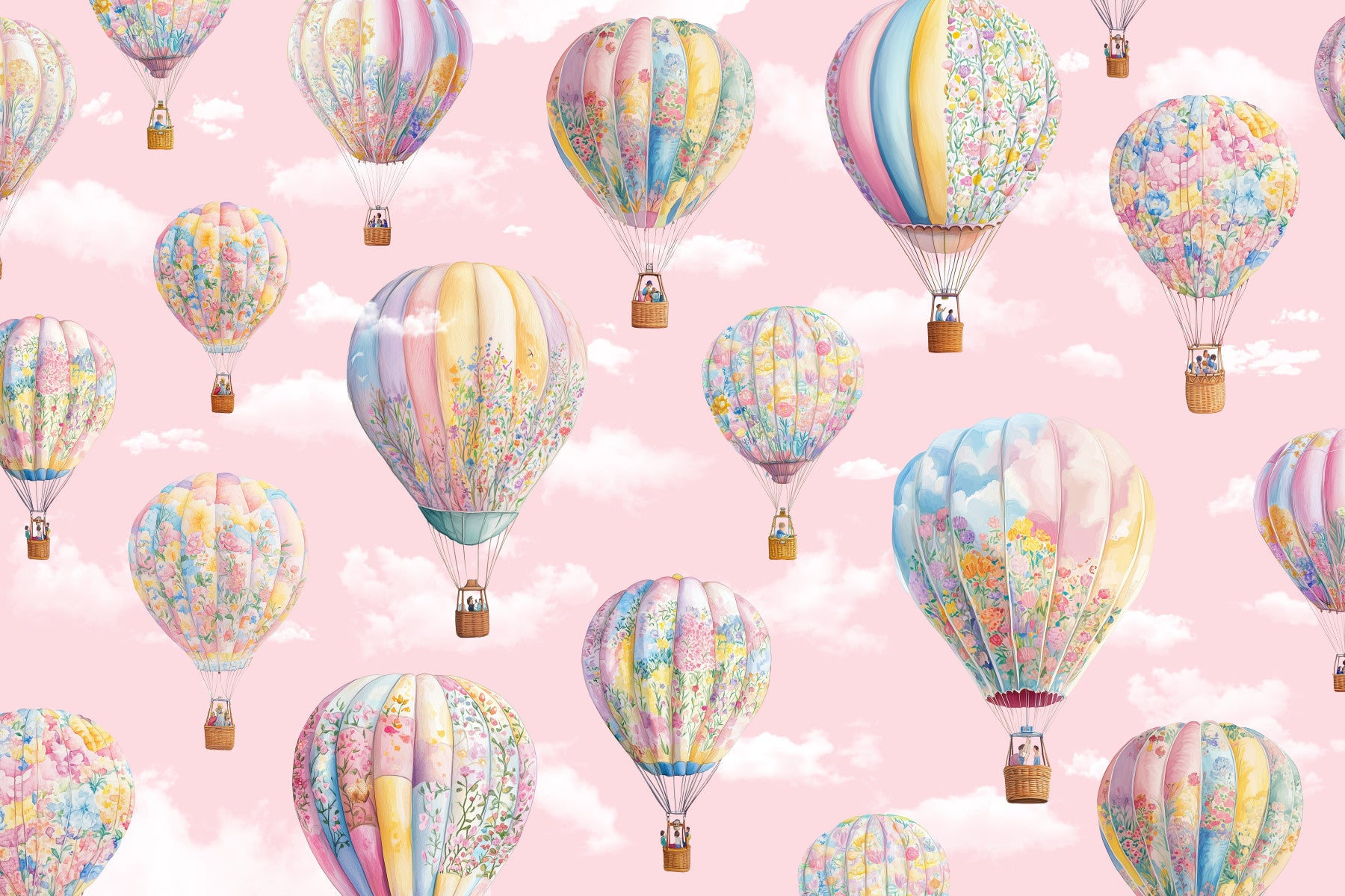 Voyage de Ballon de Rêve  Papier Peint Mural in your room — zoomed