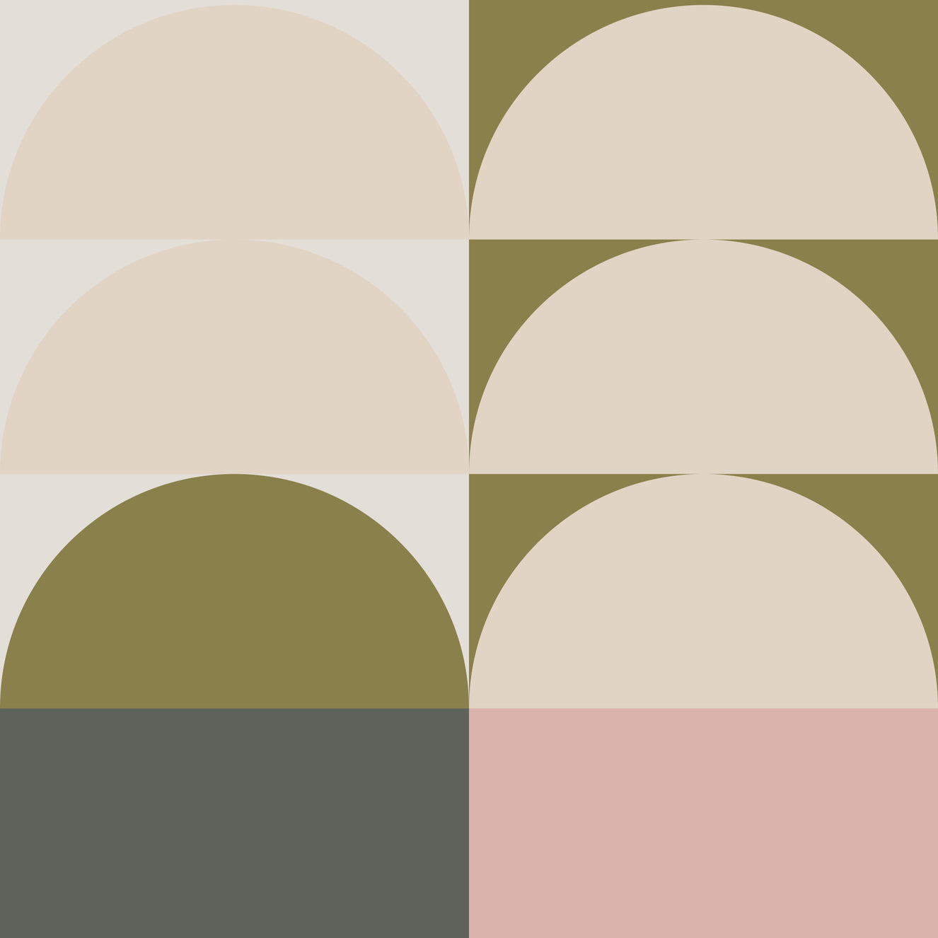 Retro Sunrise Panorama Wall Mural