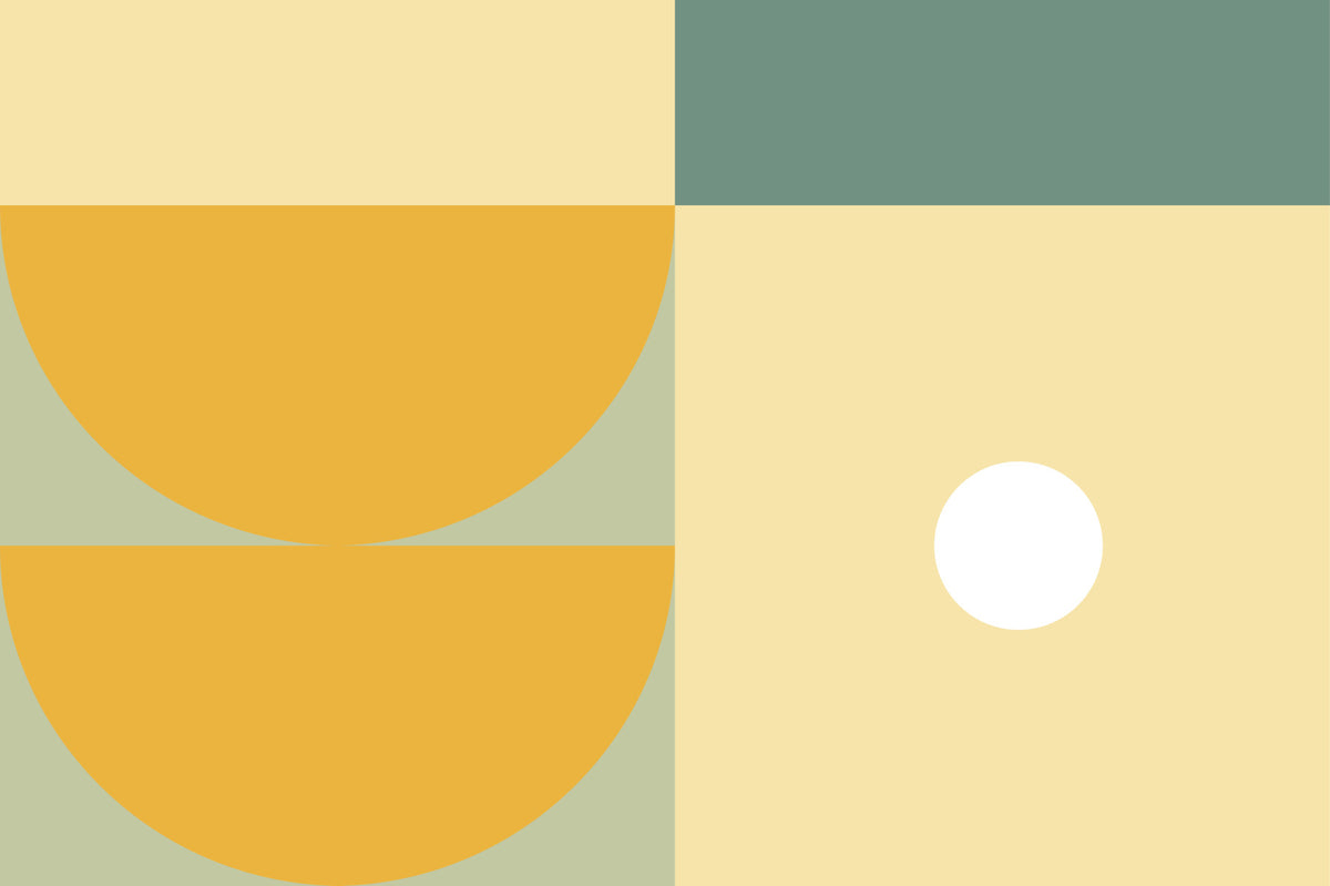 Ochre and Olive Wall Mural in your room
