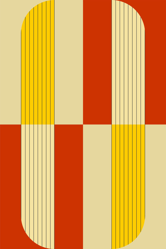 Marigold and Maple - Abstract Pattern Wallpaper‚Å†