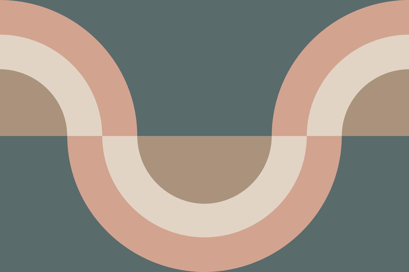 Modern Retro Arcs Decor Wallpaper⁠